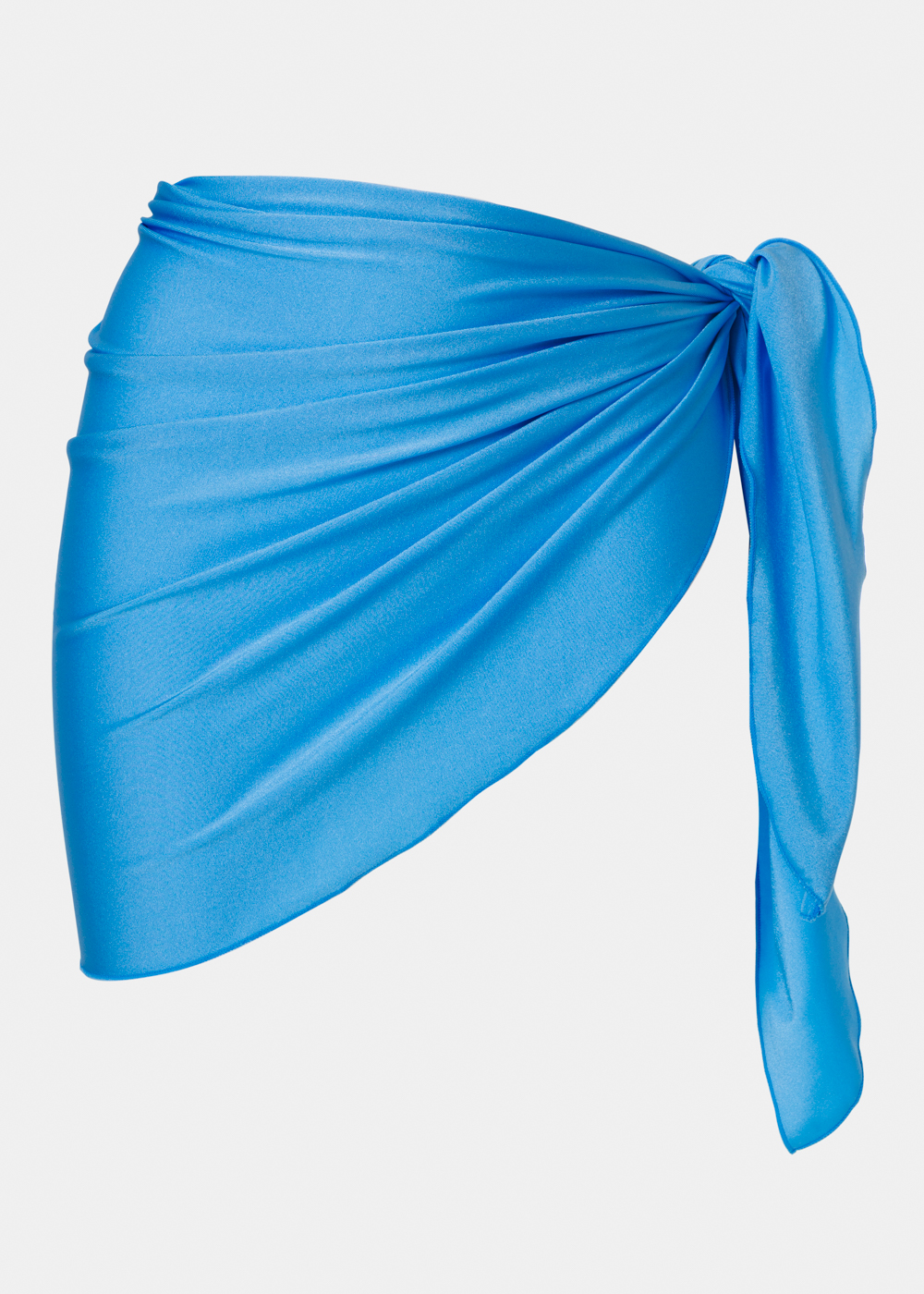 Blue Dacron Mini Pareo